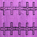 Square Machine Washable Abstract Purple Modern Area Rugs, wshabs4586pur