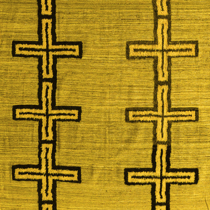 Abstract Yellow Modern Rug, abs4586yw