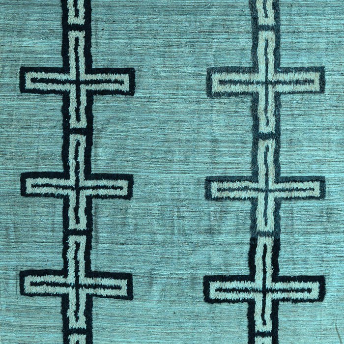 Abstract Light Blue Modern Rug, abs4586lblu