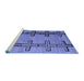 Sideview of Machine Washable Abstract Blue Modern Rug, wshabs4586blu