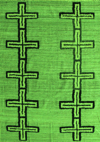 Abstract Green Modern Rug, abs4586grn