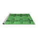 Sideview of Machine Washable Abstract Emerald Green Modern Area Rugs, wshabs4586emgrn