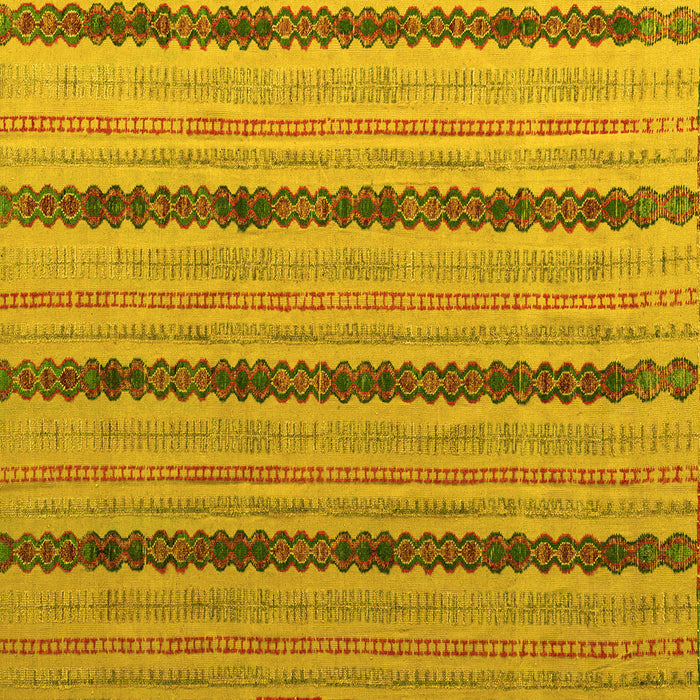 Square Abstract Yellow Modern Rug, abs4587yw