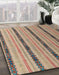 Machine Washable Abstract Brown Sugar Brown Rug in a Family Room, wshabs4587