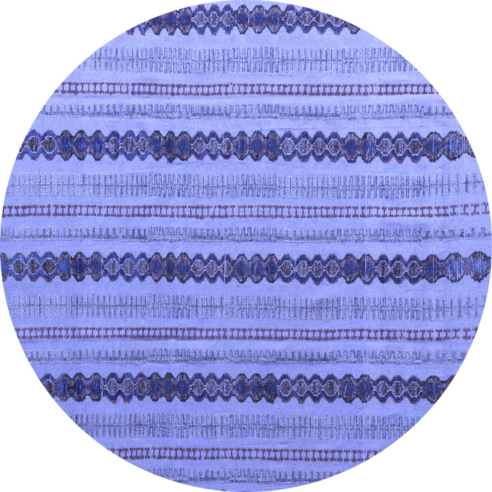 Round Machine Washable Abstract Blue Modern Rug, wshabs4587blu