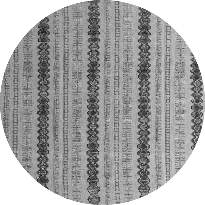 Round Machine Washable Abstract Gray Modern Rug, wshabs4587gry