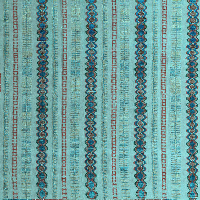 Square Abstract Light Blue Modern Rug, abs4587lblu