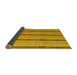 Sideview of Abstract Yellow Modern Rug, abs4587yw