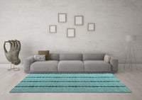 Machine Washable Abstract Light Blue Modern Rug, wshabs4587lblu