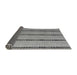 Sideview of Abstract Gray Modern Rug, abs4587gry