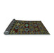 Sideview of Southwestern Light Blue Country Rug, abs4588lblu