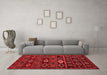 Country Red Washable Rugs