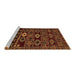 Sideview of Machine Washable Southwestern Brown Country Rug, wshabs4588brn