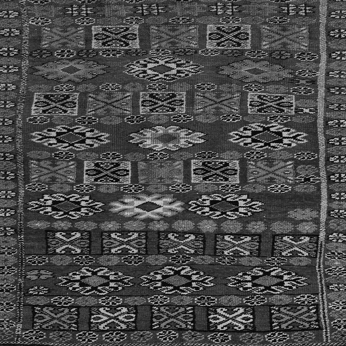 Square Southwestern Gray Country Rug, abs4588gry