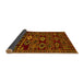 Sideview of Southwestern Yellow Country Rug, abs4588yw