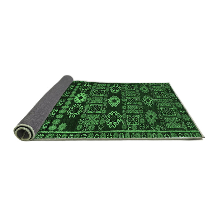 Sideview of Southwestern Emerald Green Country Rug, abs4588emgrn