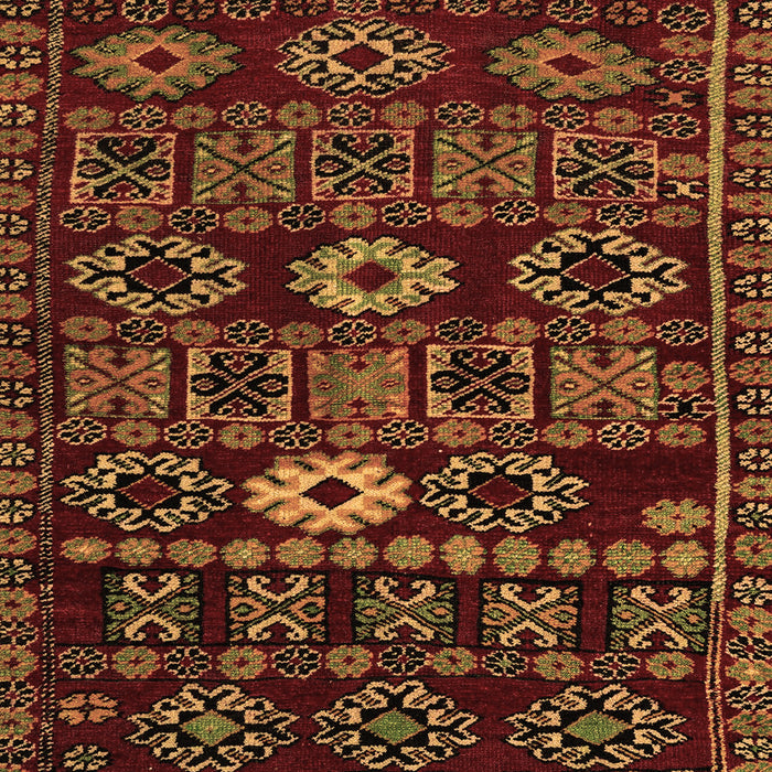 Machine Washable Southwestern Brown Country Rug, wshabs4588brn