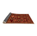 Sideview of Southwestern Orange Country Rug, abs4588org