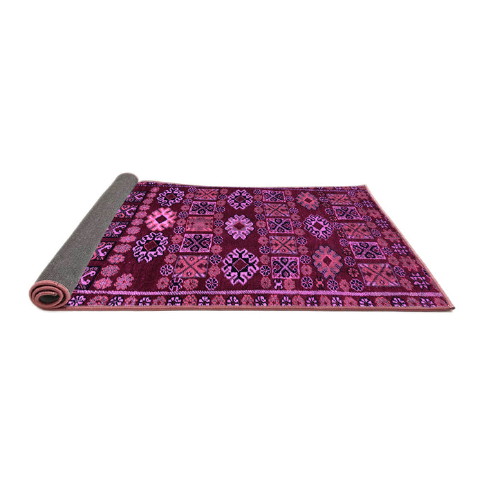 Sideview of Southwestern Purple Country Rug, abs4588pur