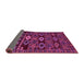 Sideview of Southwestern Purple Country Rug, abs4588pur