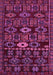 Machine Washable Southwestern Purple Country Area Rugs, wshabs4588pur