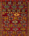 Abstract Light Brown Southwestern Rug, abs4588