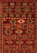 Machine Washable Southwestern Orange Country Area Rugs, wshabs4588org