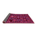 Sideview of Southwestern Pink Country Rug, abs4588pnk