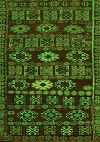 Southwestern Green Country Rug, abs4588grn