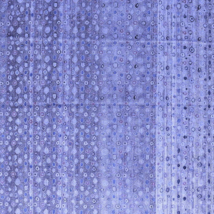 Square Abstract Blue Modern Rug, abs4589blu