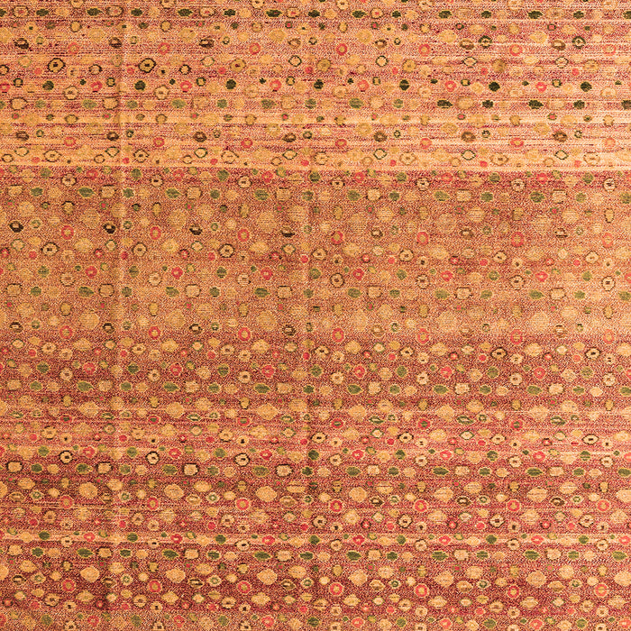 Square Abstract Orange Modern Rug, abs4589org