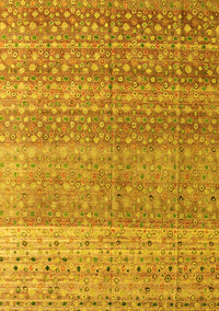 Abstract Yellow Modern Rug, abs4589yw