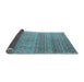 Sideview of Abstract Light Blue Modern Rug, abs4589lblu