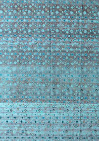 Abstract Light Blue Modern Rug, abs4589lblu