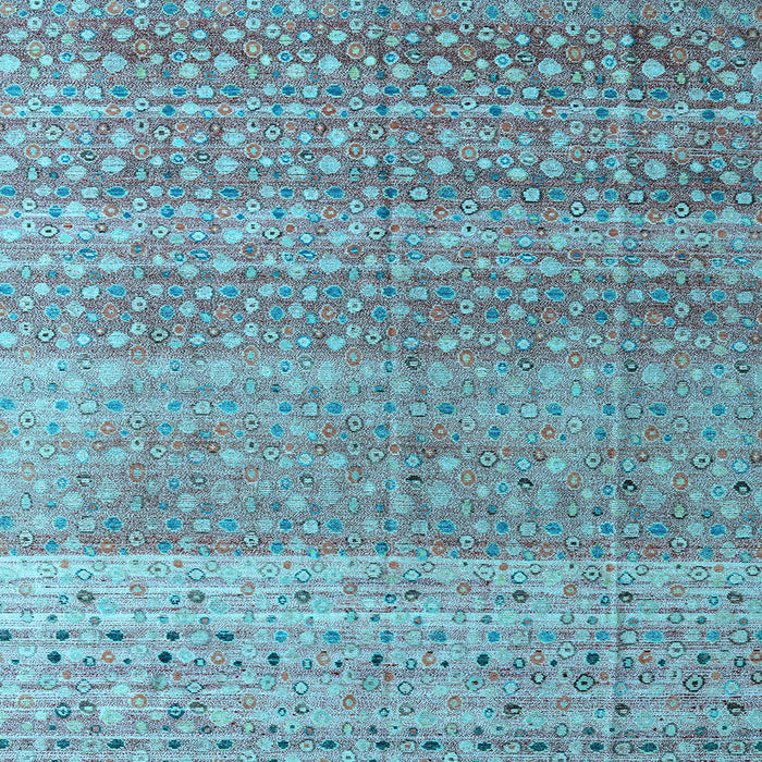 Square Machine Washable Abstract Light Blue Modern Rug, wshabs4589lblu