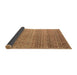 Sideview of Abstract Brown Modern Rug, abs4589brn