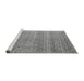 Sideview of Machine Washable Abstract Gray Modern Rug, wshabs4589gry