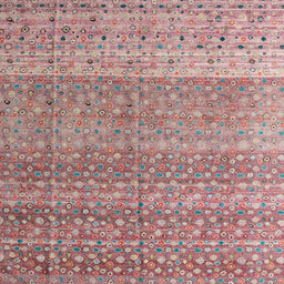 Square Abstract Daisy Pink Modern Rug, abs4589