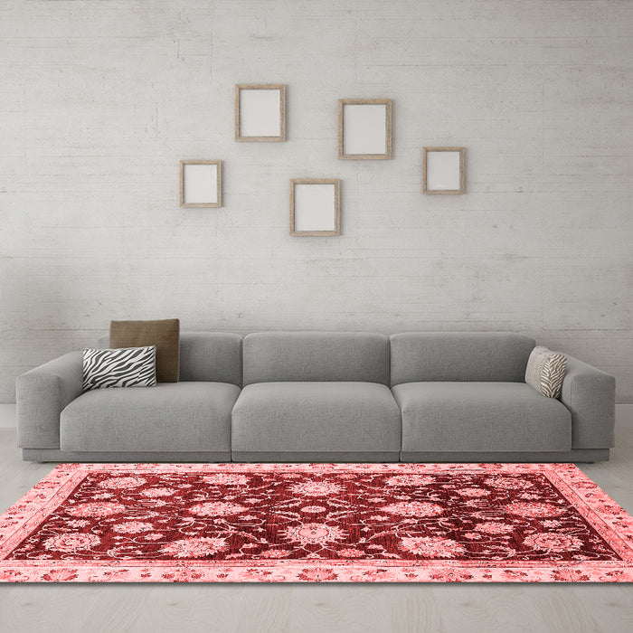 Traditional Red Washable Rugs