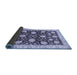 Sideview of Oriental Blue Traditional Rug, abs458blu