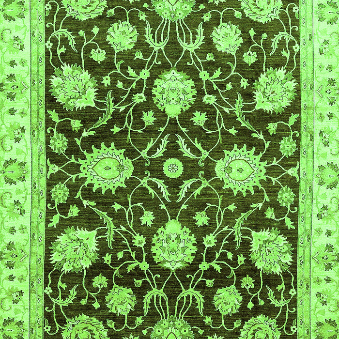 Oriental Green Traditional Rug, abs458grn