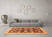 Machine Washable Oriental Orange Traditional Area Rugs in a Living Room, wshabs458org