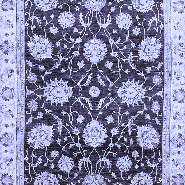 Machine Washable Oriental Blue Traditional Rug, wshabs458blu
