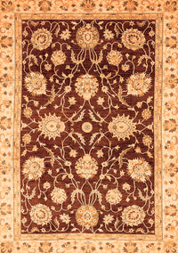 Oriental Orange Traditional Rug, abs458org