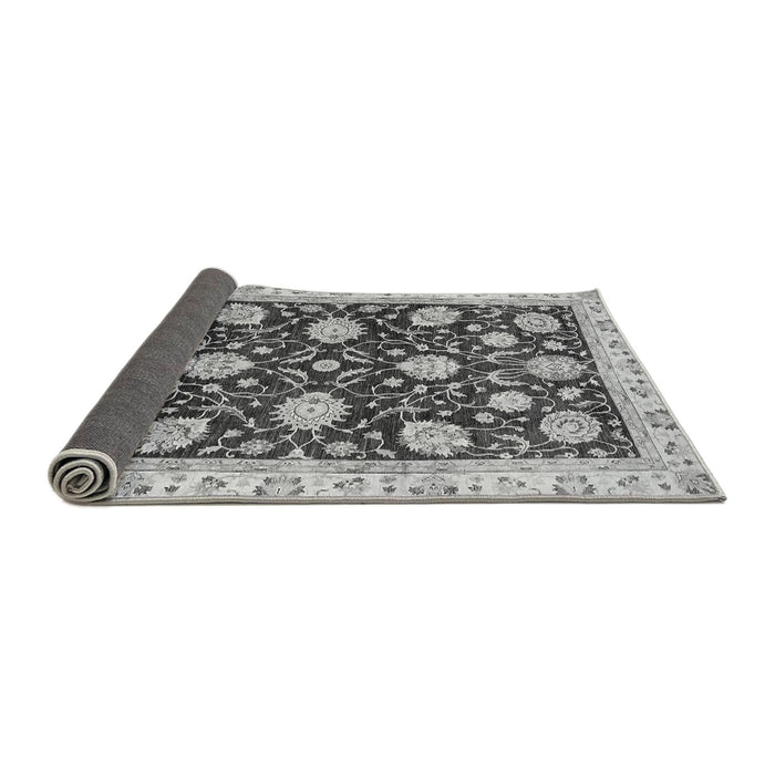 Sideview of Oriental Gray Traditional Rug, abs458gry