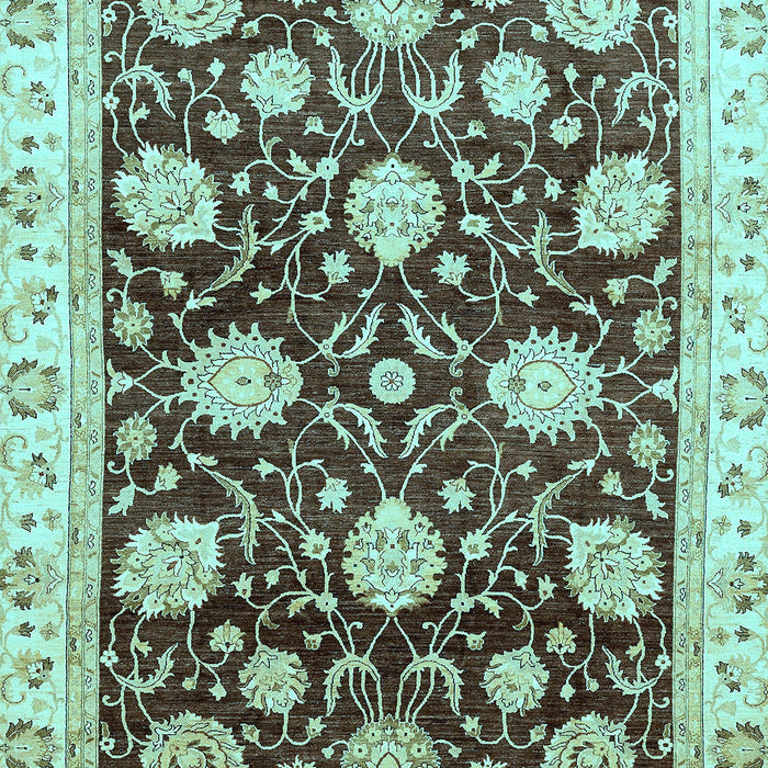 Oriental Light Blue Traditional Rug, abs458lblu