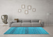 Machine Washable Abstract Light Blue Modern Rug in a Living Room, wshabs4590lblu