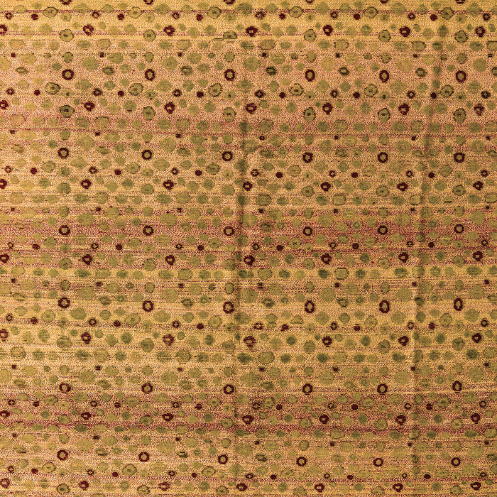 Square Machine Washable Abstract Orange Modern Area Rugs, wshabs4590org