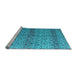 Sideview of Machine Washable Abstract Light Blue Modern Rug, wshabs4590lblu