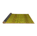 Sideview of Abstract Yellow Modern Rug, abs4590yw